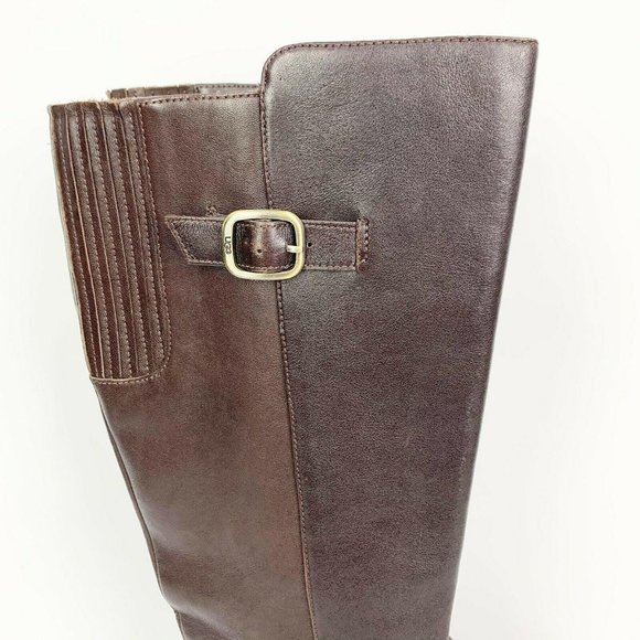 Ugg Women’s Beryl Leather Knee High Tall Riding Boots 1005920 Size 8 - Picture 5 of 11